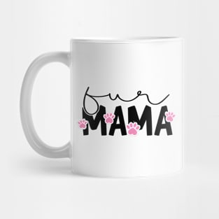 Fur Mama Pink Paws Mug